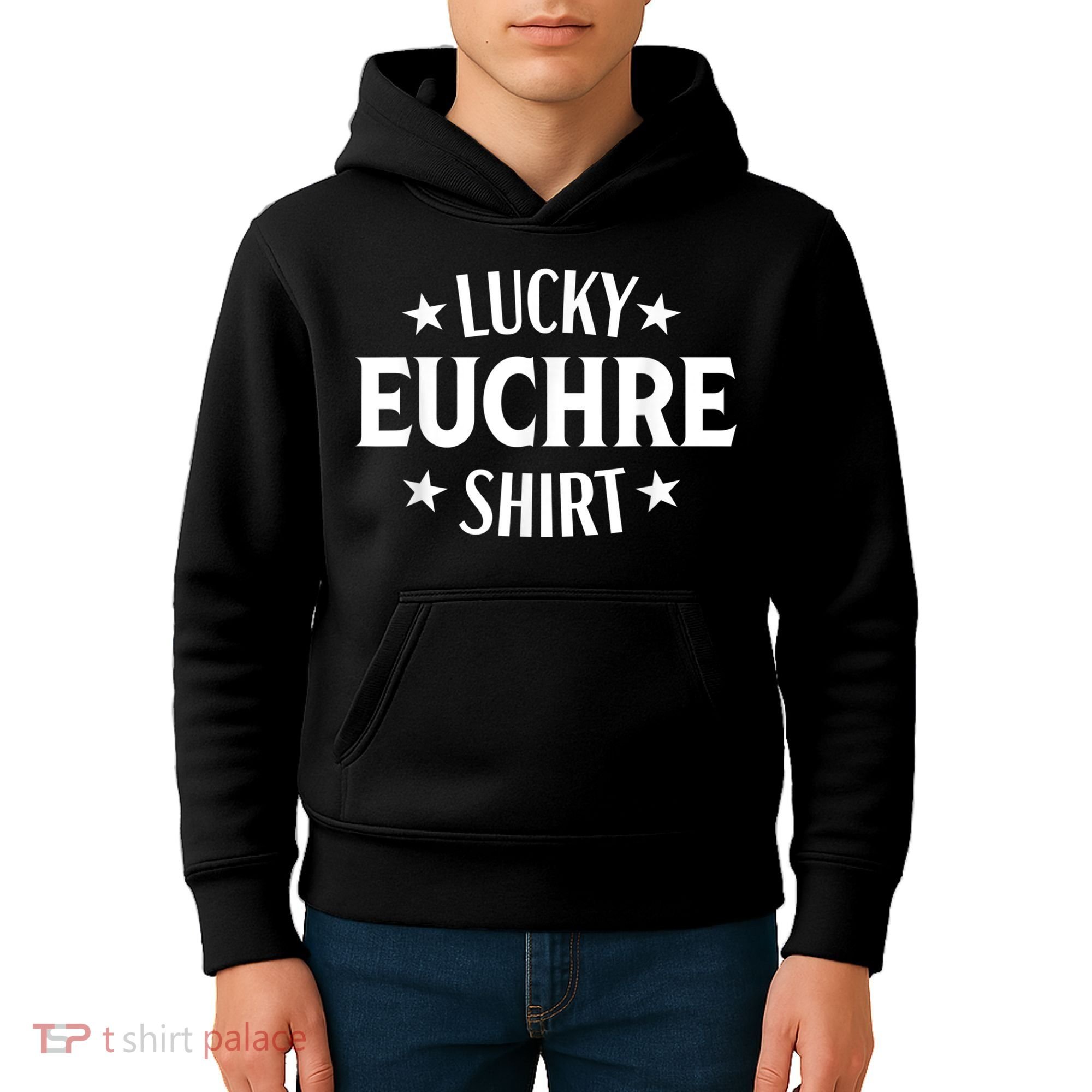 Euchre Funny Lucky Card Game Player Kids Hoodie