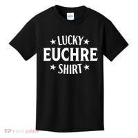 Euchre Funny Lucky Card Game Player Kids T-Shirt thumb 0