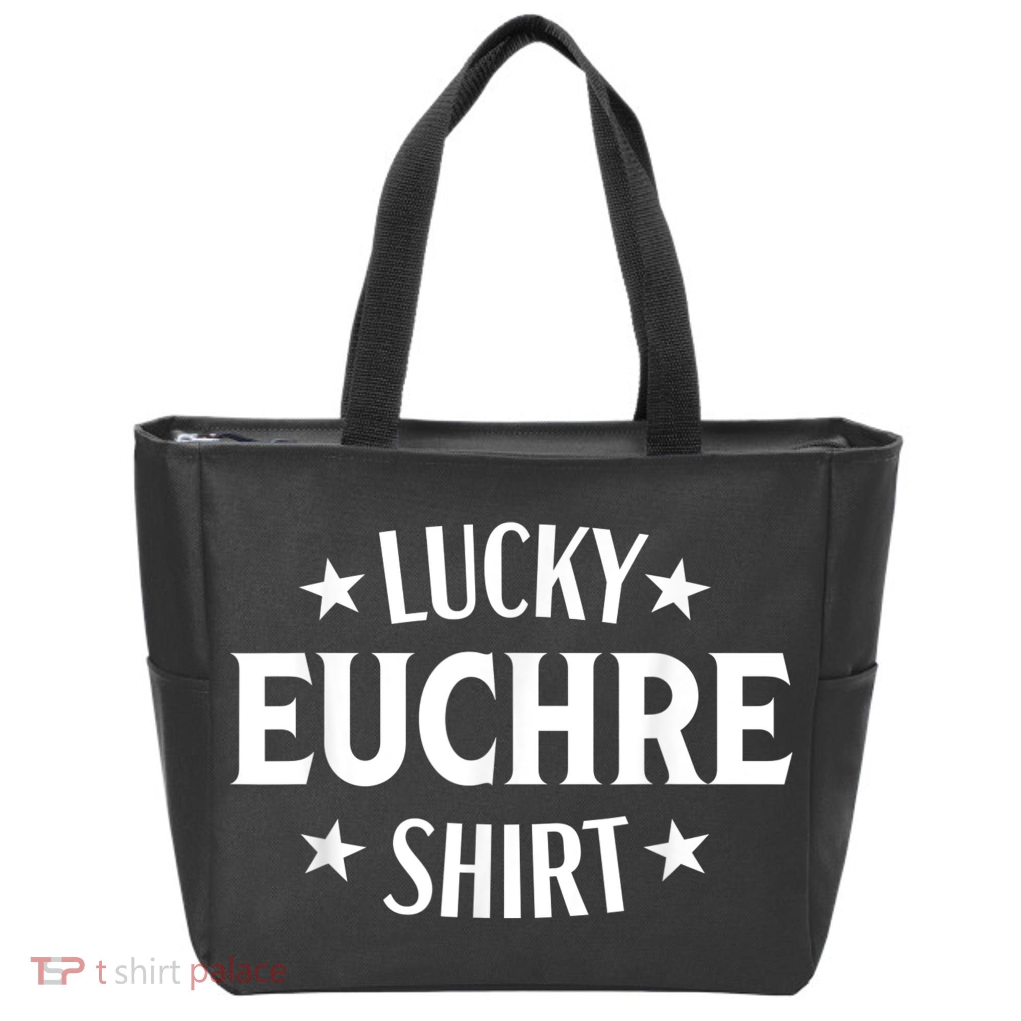 Euchre Funny Lucky Card Game Player Tote Bag