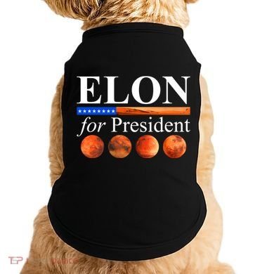 Elon For President USA Mars Flag Doggie Tank