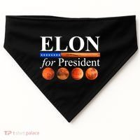 Elon For President USA Mars Flag USA-Made Doggie Bandana thumb 0