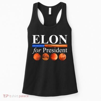 Elon For President USA Mars Flag Women's Tank Top