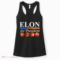 Elon For President USA Mars Flag Women's Tank Top thumb 0