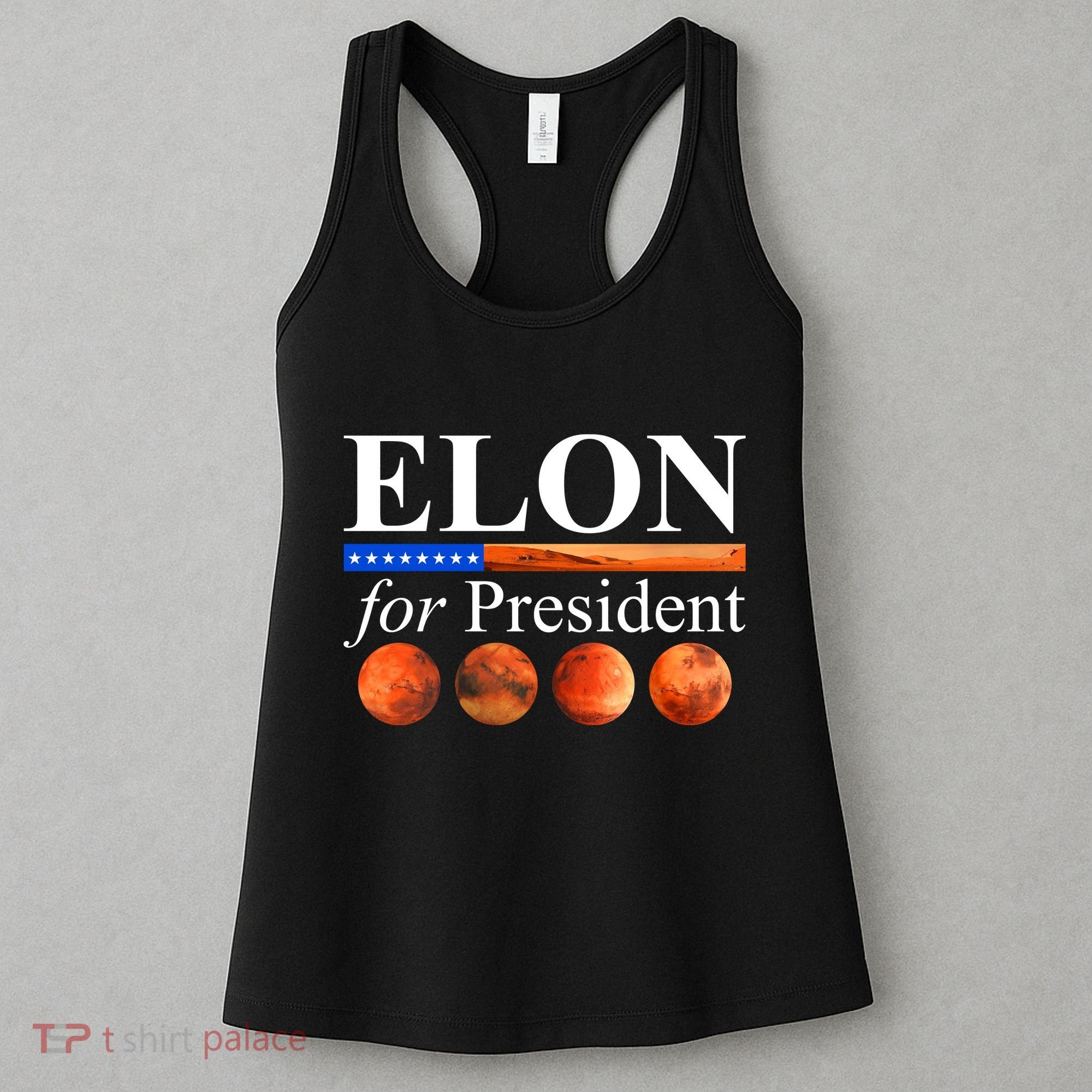 Elon For President USA Mars Flag Women's Tank Top