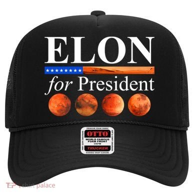 Elon For President USA Mars Flag Hat