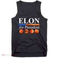 Elon For President USA Mars Flag Tank Top thumb 0