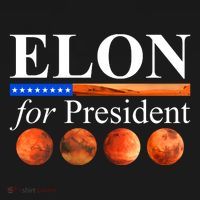 Elon For President USA Mars Flag Visor thumb 3