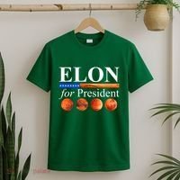 Elon For President USA Mars Flag T-Shirt thumb 2