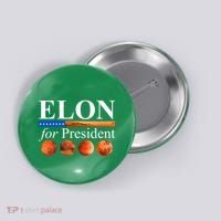 Elon For President USA Mars Flag Button thumb 0
