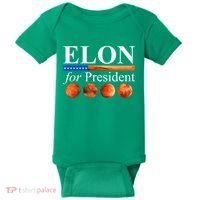 Elon For President USA Mars Flag Baby Bodysuit thumb 0