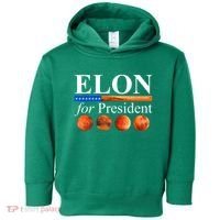 Elon For President USA Mars Flag Toddler Hoodie thumb 0