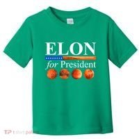 Elon For President USA Mars Flag Toddler T-Shirt thumb 0