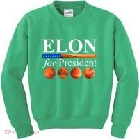 Elon For President USA Mars Flag Kids Sweatshirt thumb 0