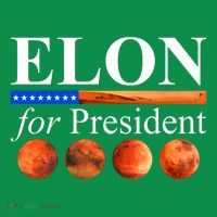 Elon For President USA Mars Flag Kids Sweatshirt thumb 2