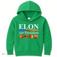 Elon For President USA Mars Flag Kids Hoodie thumb 0