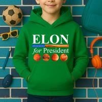 Elon For President USA Mars Flag Kids Hoodie thumb 2
