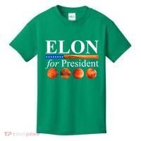 Elon For President USA Mars Flag Kids T-Shirt thumb 0