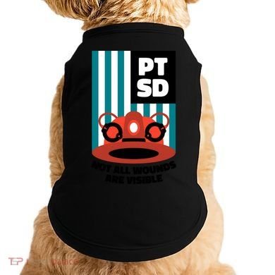 Ems Firefighter Ptsd Awareness Flag Post Traumatic Stress Meaningful Gift Doggie Tank