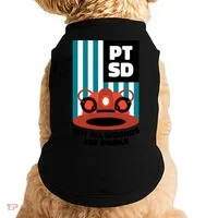 Ems Firefighter Ptsd Awareness Flag Post Traumatic Stress Meaningful Gift Doggie Tank thumb 0