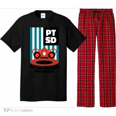 Ems Firefighter Ptsd Awareness Flag Post Traumatic Stress Meaningful Gift Pajama Set