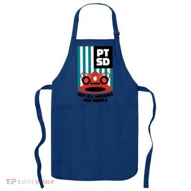 Ems Firefighter Ptsd Awareness Flag Post Traumatic Stress Meaningful Gift Apron