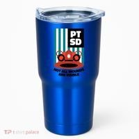 Ems Firefighter Ptsd Awareness Flag Post Traumatic Stress Meaningful Gift Tumbler thumb 0
