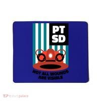 Ems Firefighter Ptsd Awareness Flag Post Traumatic Stress Meaningful Gift Mousepad thumb 0