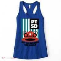 Ems Firefighter Ptsd Awareness Flag Post Traumatic Stress Meaningful Gift Women's Tank Top thumb 0