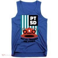 Ems Firefighter Ptsd Awareness Flag Post Traumatic Stress Meaningful Gift Tank Top thumb 0
