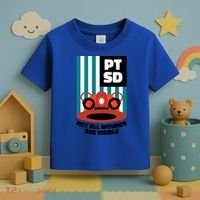 Ems Firefighter Ptsd Awareness Flag Post Traumatic Stress Meaningful Gift Toddler T-Shirt thumb 3