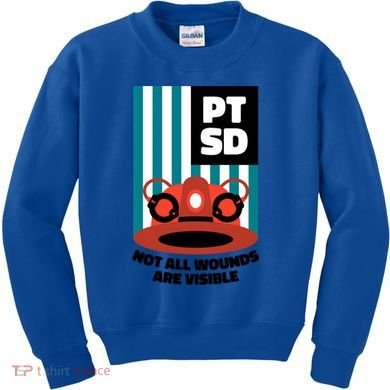 Ems Firefighter Ptsd Awareness Flag Post Traumatic Stress Meaningful Gift Kids Sweatshirt