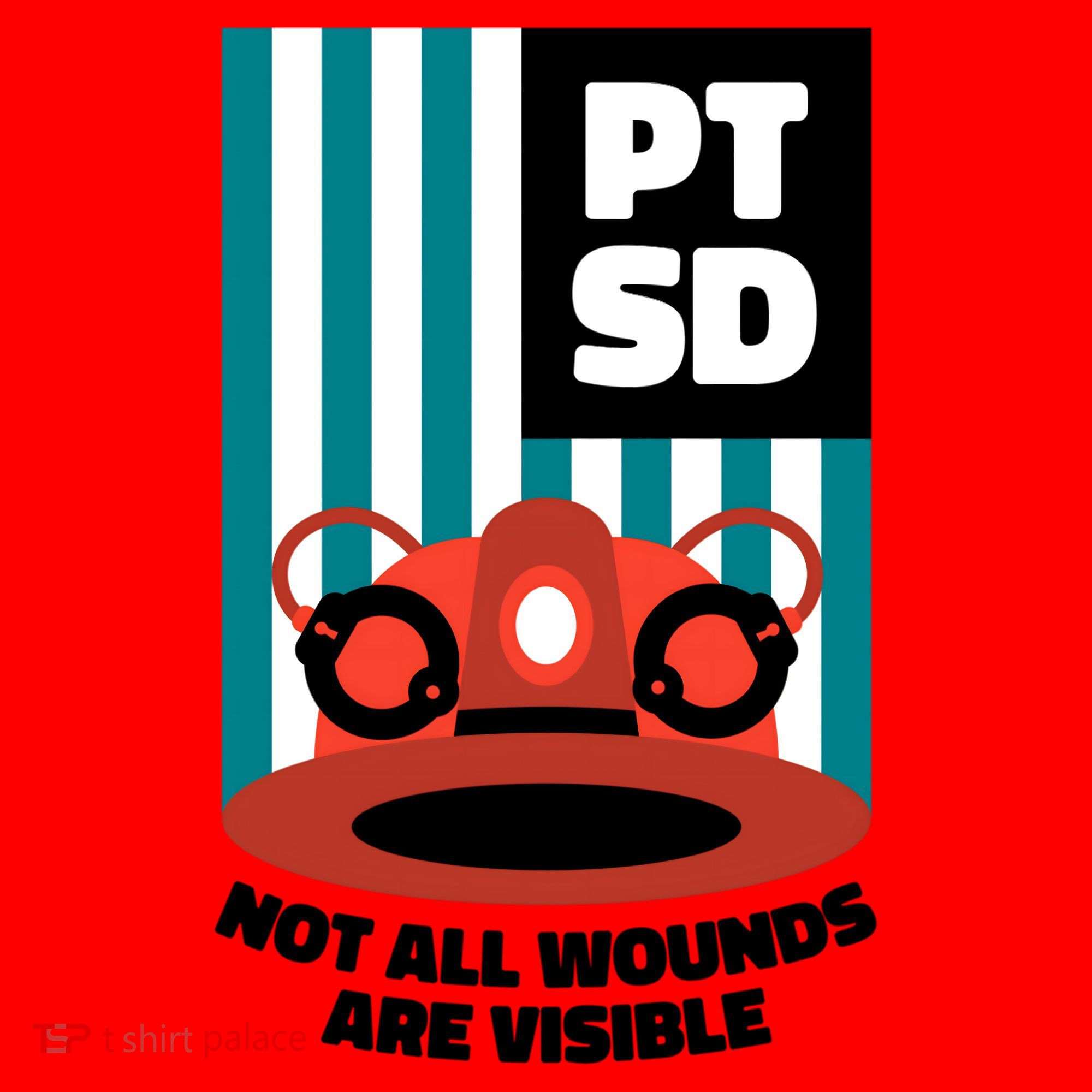 Ems Firefighter Ptsd Awareness Flag Post Traumatic Stress Meaningful Gift Santa Hat