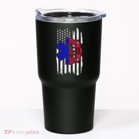 EMT Firefighter Paramedic Fireman EMS American Flag Tumbler thumb 0
