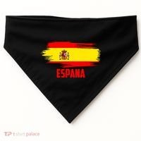 Espana Flag Spain Soccer Spain Futbol Club Support USA-Made Doggie Bandana thumb 0