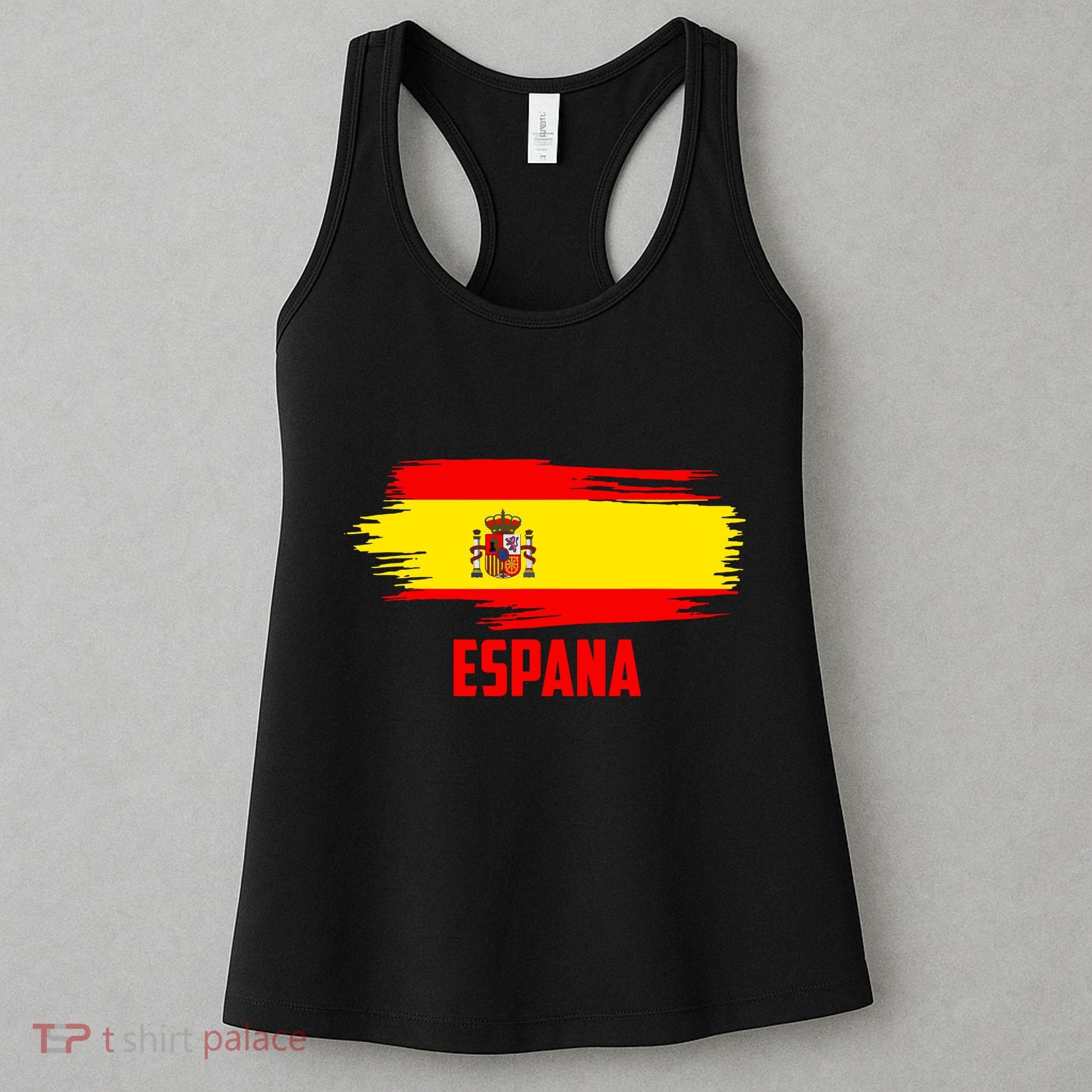 Espana Flag Spain Soccer Spain Futbol Club Support Women's Tank Top