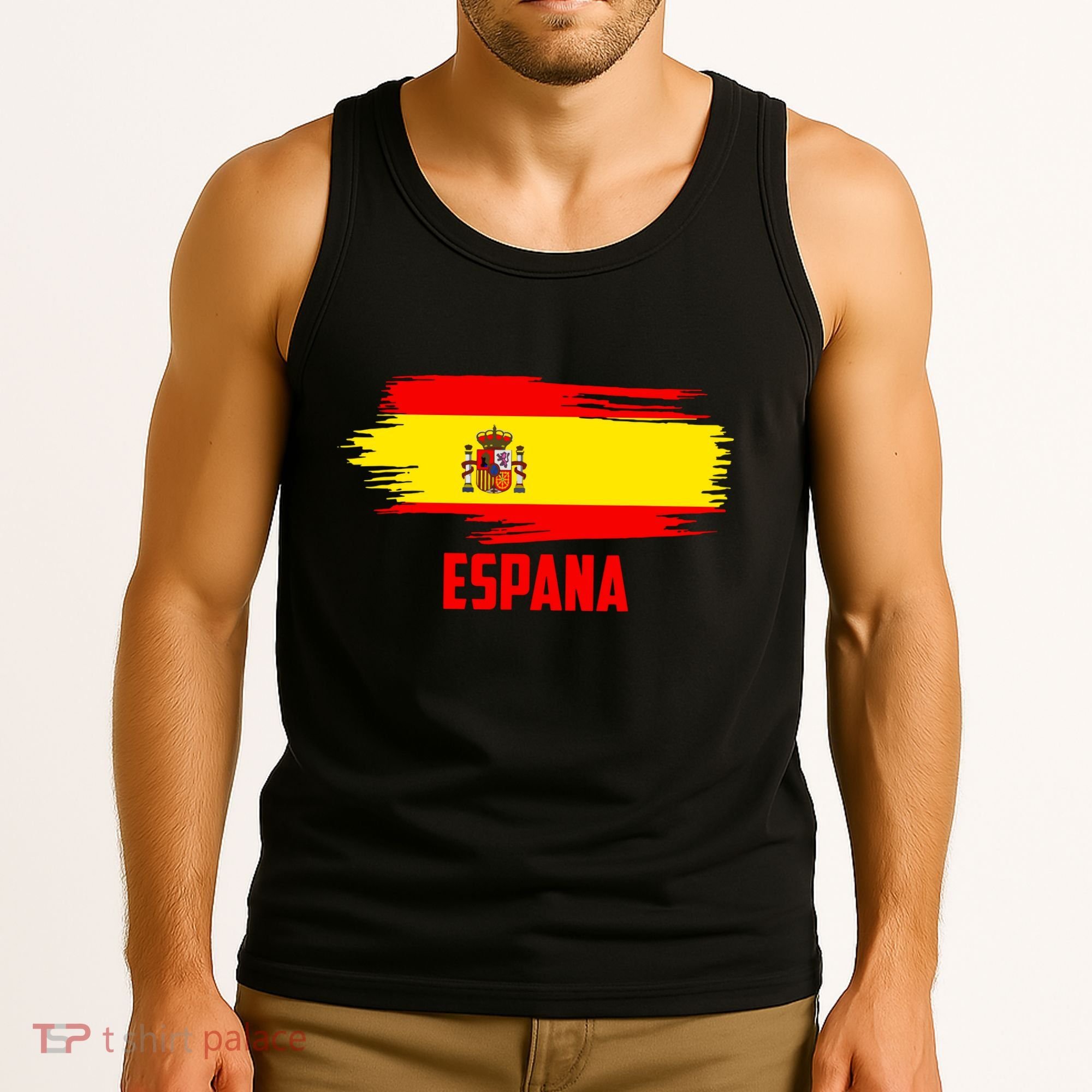 Espana Flag Spain Soccer Spain Futbol Club Support Tank Top