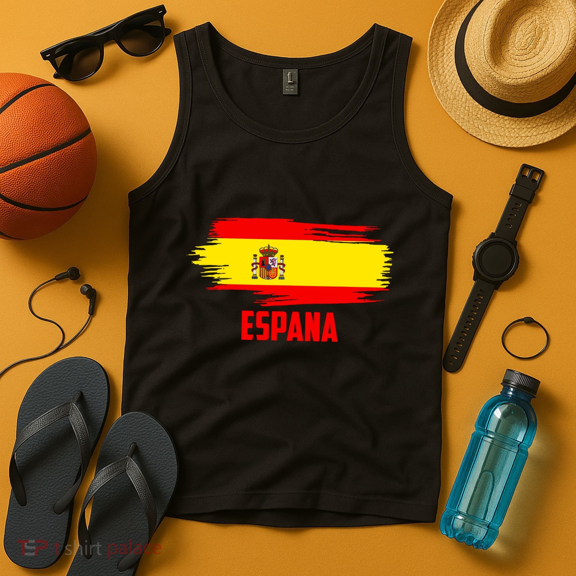 Espana Flag Spain Soccer Spain Futbol Club Support Tank Top