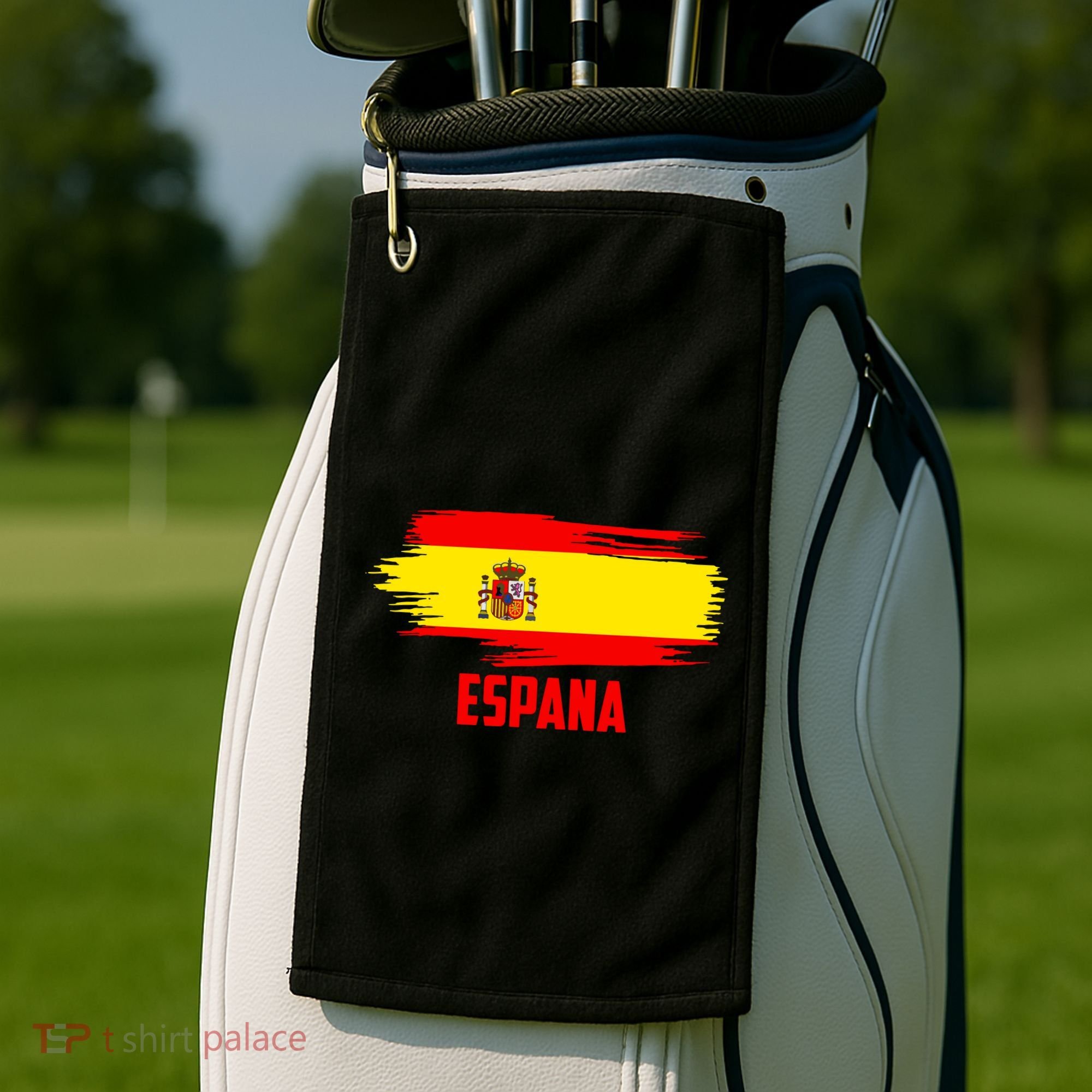 Espana Flag Spain Soccer Spain Futbol Club Support Golf Towel