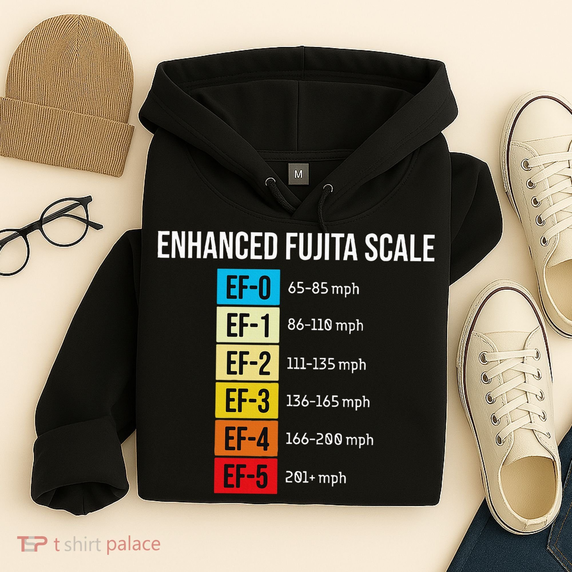 Enhanced Fujita Scale Meteorologist Meteorology Weather Hoodie