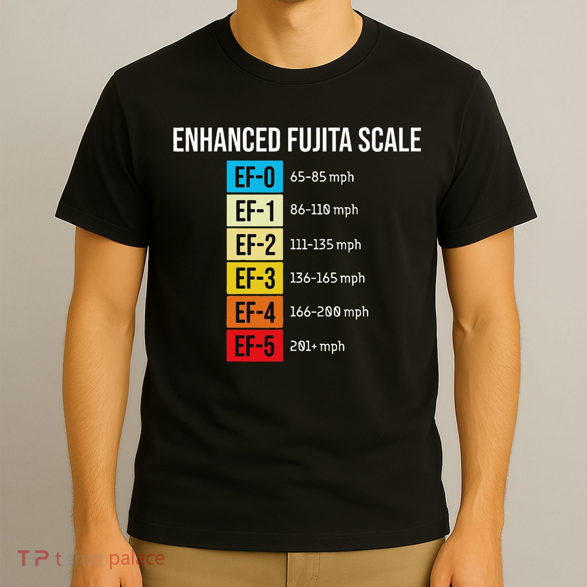Enhanced Fujita Scale Meteorologist Meteorology Weather T-Shirt