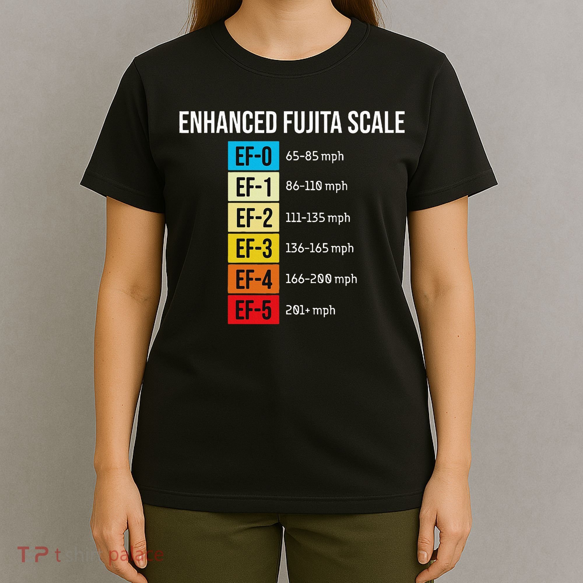 Enhanced Fujita Scale Meteorologist Meteorology Weather T-Shirt