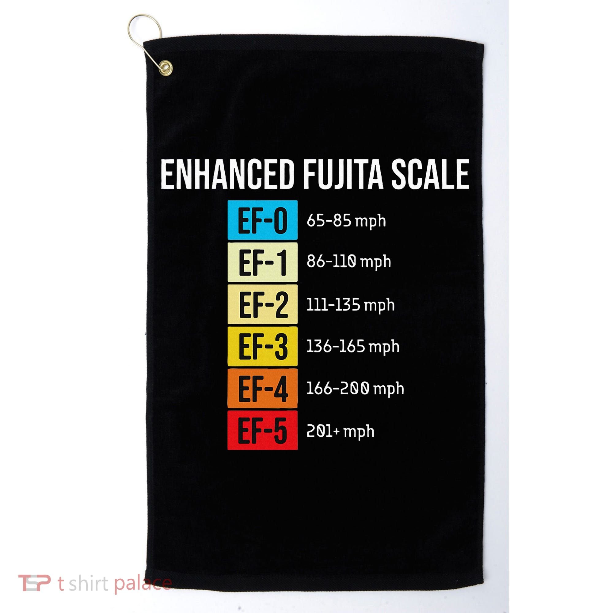 Enhanced Fujita Scale Meteorologist Meteorology Weather Golf Towel