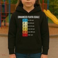 Enhanced Fujita Scale Meteorologist Meteorology Weather Kids Hoodie thumb 3