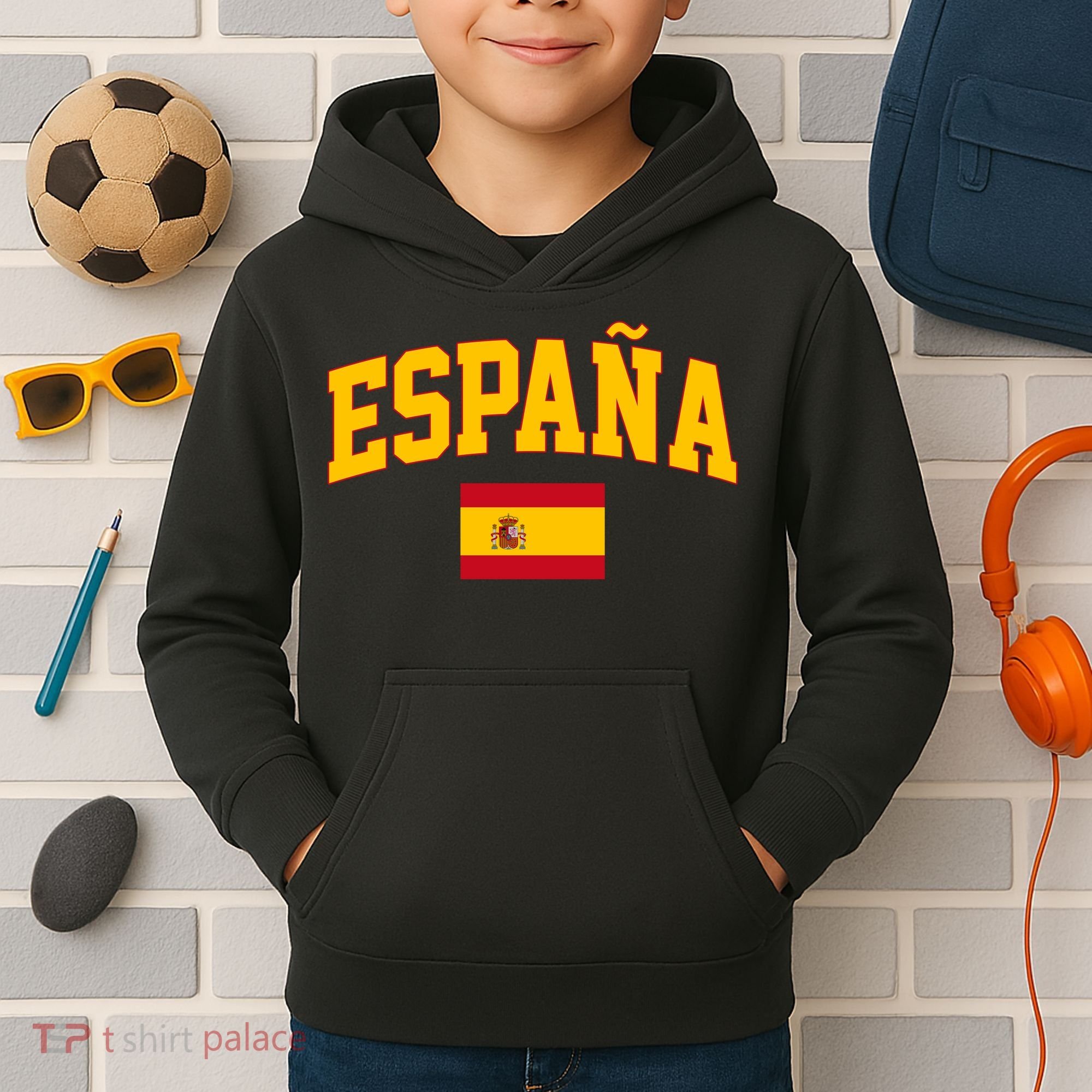 Espana Flag Spain Pride Kids Hoodie