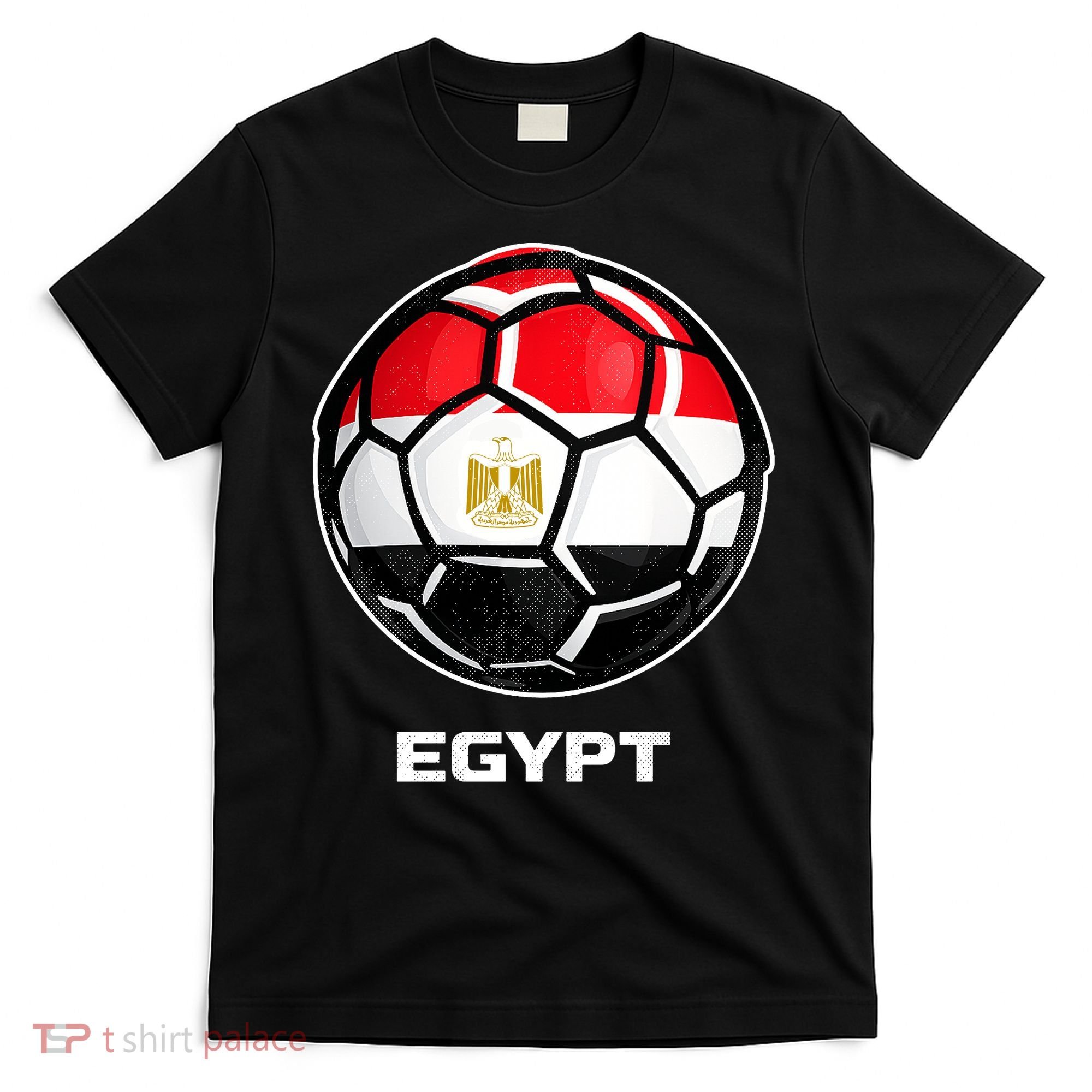 Egypt Flag Soccer Ball Vintage T-Shirt