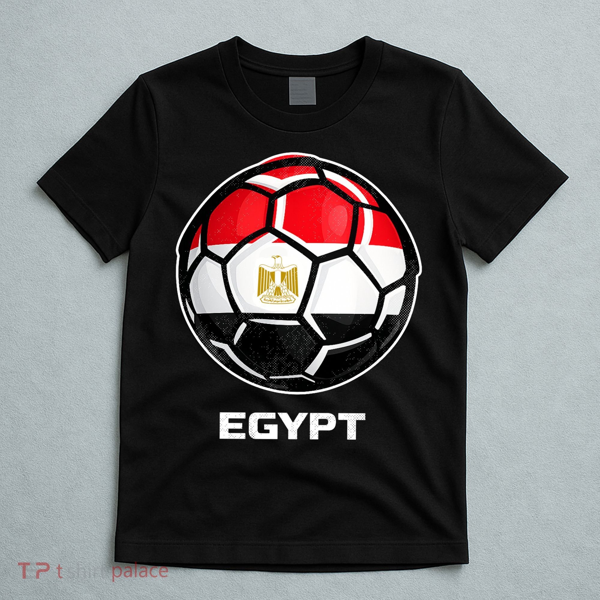 Egypt Flag Soccer Ball Vintage T-Shirt