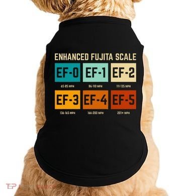 Enhanced Fujita Scale Tornado For Retro Storm Chaser Doggie Tank