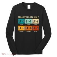 Enhanced Fujita Scale Tornado For Retro Storm Chaser Long Sleeve Shirt thumb 0