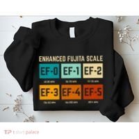 Enhanced Fujita Scale Tornado For Retro Storm Chaser Sweatshirt thumb 2