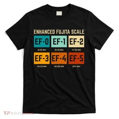 Enhanced Fujita Scale Tornado For Retro Storm Chaser T-Shirt